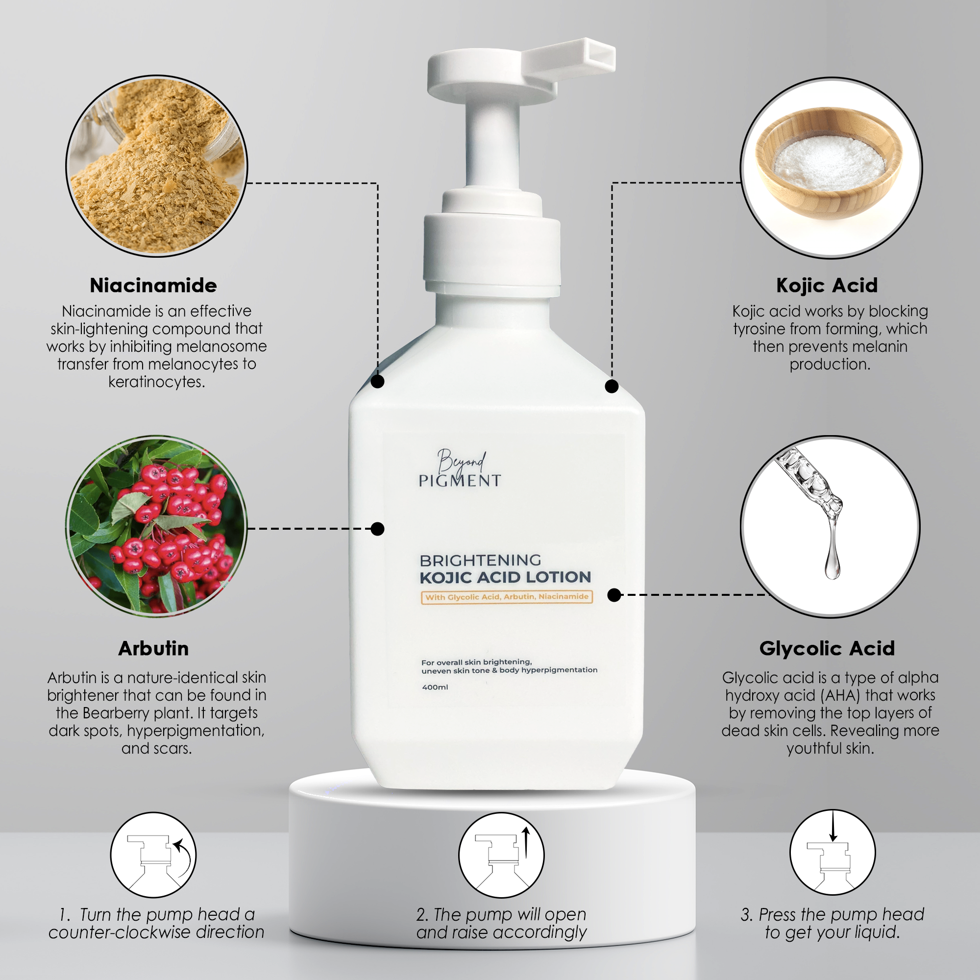 Brightening Kojic Acid Lotion Brightening Kojic Acid Lotion